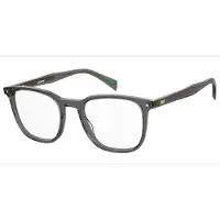 Levi's LV 5064 Herren-Brille inkl. Gläser Vollrand Eckig Acetat-Gestell 50/19/145, grau