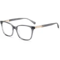 Kate spade DAVINA Damen-Brille inkl. Gläser Vollrand Quadratisch Acetat-Gestell 52/17/140, grau