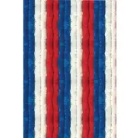Arsvita Flauschvorhang 90x220 Unistreifen rot - weiß - blau