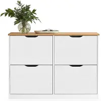 Idimex SCHUHSCHRANK BASIL weiß/braun