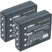 VHBW 2x Akku Ersatz für HBC PM461523 für Fernbedienung Remote Control (2000 mAh, 3,6 V, NiMH)