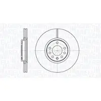 MAGNETI MARELLI Bremsscheibe [Hersteller-Nr. 361302040140] für Opel, Vauxhall, Saab