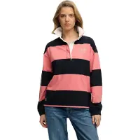 Superdry Heritage Stripe Rugby Langarm-polo