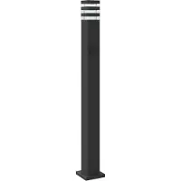 vidaXL Wegeleuchte mit Steckdose Schwarz 110 cm Aluminium