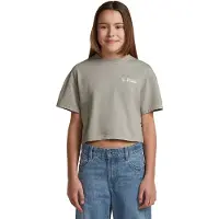 G-Star Girls Cropped Relaxed T-Shirt - Grau - mädchen - 16