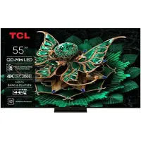 TCL 55C7K, 139,7 cm (55"), 3840 x 2160 Pixel, QD-Mini LED, Smart-TV, WLAN, Metallisch