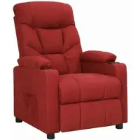 vidaXL Relaxsessel Weinrot Stoff