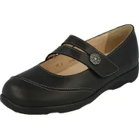 Finn Comfort Bequeme Ballerina Vivero, Damen, Schwarz, Leder, NEU - Damenschuhe Slipper / Trotteur, Schwarz