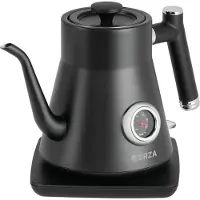 Ecg Forza 5000 Pour over Nero | Wasserkocher | Volumen 0,8 Liter | Eingebautes Thermometer | 1200 W | Mattschwarzes |