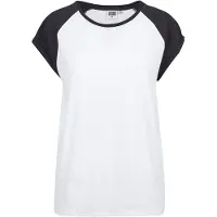 Urban Classics Kurzarmshirt "Damen Ladies Contrast Raglan Tee" 1 Stk.