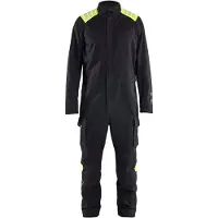 Blakläder Overall Inhärent 6077, Farbe:Schwarz/High Vis Gelb, Größe:D100