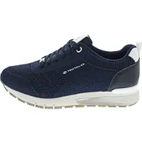 Tom Tailor 5391110_40, Weiblich, Erwachsener, Modische Sneakers, Navy, Tunnelzugverschluss, Thermoplastischer Gummi (TPR)