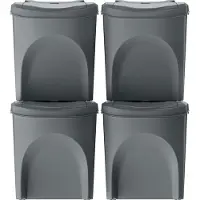 Prosperplast Sortibox Stapelbare Recyclingbehälter 100l 4 Einheiten