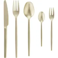 WAS Germany 60 tlg. Besteckset ALEX CHAMPAGNE, mit champagner, matte PVD Beschichtung, Chromnickelstahl 18/10