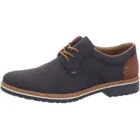 Rieker Schnürhalbschuhe bequem in blau, Gr. 47