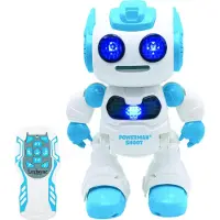 Lexibook POWERMAN Shoot STEM-Roboter mit Schaumstoffscheiben-Launcher