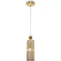 Maytoni Moderne Pendelleuchte Antic 1xE14 excl. in Gold aus Metall Glas 40 W für Küche, Schlafzimmer, Wohnzimmer, Esszimmer, Lobby
