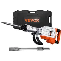 Vevor Hochleistungs-Betonzerkleinerer, Abrisshammer 3500 W, 60 J, 1900 Schläge/min, mit spitzen und flachen Klingen, geeignet für Steine, Beton usw.