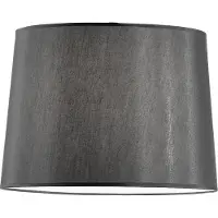 Ideal Lux DORSALE MPT1 Lampenschirm Struktur Schwarz aus Stoff