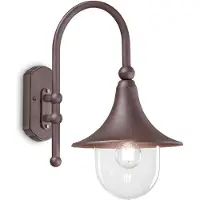 Ideal Lux Rustic-Country Arch Wandleuchte Kaffee Aluminium 1 Licht E27
