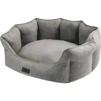 Nobby Hundebett Anda oval beige, Maße: 86 x 70 x 24 cm