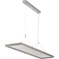 Arcchio LED-Pendelleuchte Dorean, silber, Metall, 120cm