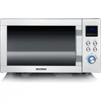 Severin MW 7578, Arbeitsplatte, Solo-Mikrowelle, 25 l, 900 W, Eingebautes Display, Tasten, Drehregler