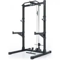 ATLETICA R7 Rider | Plate Load Version | 223 cm Höhe | Squat Rack mit integriertem Latzug