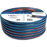 Vartco Light Blue - Schlauch de Wasser de 4 Schichten für Bewässerung de Garten, flexibel, de Polyester, UV-beständig, 22 bar (50 m)