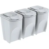 Keden Sortibox 3er-set Recyclingbehälter 3x35l