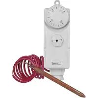 Emos Thermostat mit Kapillarsensor, analog, Temperaturregler für Heizung, Heizungssysteme, Wasserheizung und Kühlungssysteme , P5682