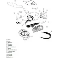 Arai Qv-p Shade Hintere Belüftungsöffnung Des Helms