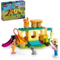 LEGO Friends Abenteuer auf dem Katzenspielplatz, Set mit Spielzeug-Tieren und Figuren, darunter Olly, Liann und 2 Katzenfiguren, Geschenk für Mädchen und Jungen ab 5 Jahren 42612