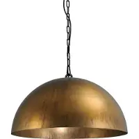 Masterlight Pendelleuchte Larino 1-flammig Stahl Altmessing Ø50cm