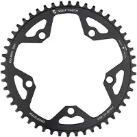 Wolf Tooth Gravel/CX/Road Kettenblatt, 130 BCD, 5-Loch, 50 Z., Drop-Stop B, black
