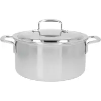 Demeyere 5-PLUS 40850-847-0 Kochtopf 5,2 L Rund Silber