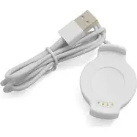 System-S USB Dockingstation Ladegerät Ladestation Cradle Dock für Huawei Watch 2 in Weiß