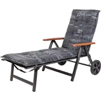 Kettler Auflage Rollliege Florence 0575 anthrazit Schrift 192x60x8 cm KETTtex