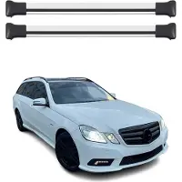Omtec Dachträger Grundtäger für Mercedes E Klasse W212 Limo 2009-2016 75kg Silber 2tlg