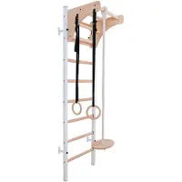 BenchK Sprossenwand Fitness-System "211", inkl. Turnzubehör, 211W + A204, Weiß