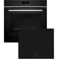 Siemens PQ100I60 Einbau-Backofen-Set, HB572ABS4 + EU611BEB6E, Einbau-Backofen, Induktionskochfeld