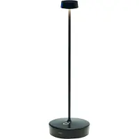 Zafferano Swap Tischlampe - Aufladbare LED Außenlampe - 32,5 cm - Schwarz