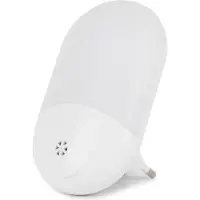 Entac Nachtlicht 0,7W WW, Stecker-Nachtlicht, Weiß, Kunststoff, Warmweiß, Kinderzimmer, Flur, IP20