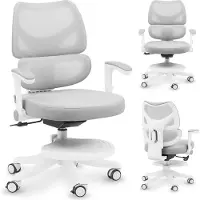 MarkAdler Junior 5.3 Grey | Verstellbarer Drehstuhl für Kinder und Teenager | Höhenverstellbar