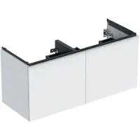 Geberit Acanto Unterschrank für Doppelwaschtisch, 2 Schubladen und 2 Innenschubladen, wandhängend, 1184x541x475mm, 503.007.01.1