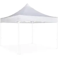 Oviala Klappzeltdach in 3 x 3 m mit 520 g/m² Weiß -
