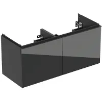Geberit Doppelwaschtisch-Unterschrank Acanto 1 La., 1 I-Lade, B 119cm, la m / la g /