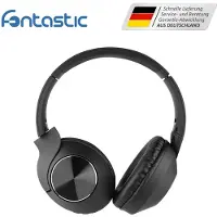 Fontastic Drahtloser Kopfhörer "Tela" mit Mikrofon, faltbar Line-In, Volume-Control, kompaktes Design, schwarz