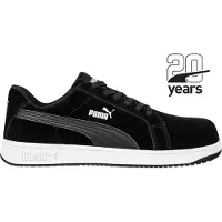 Puma Sicherheitsschuh ICONIC SUEDE LOW S1PL ESD FO HRO SR 6400 Gr. 41 schwarz