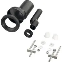 Best design HAAS PE-Wand-WC-Anschlussgarnitur, etagiert, DN90/110 mit weissen Deckkappen